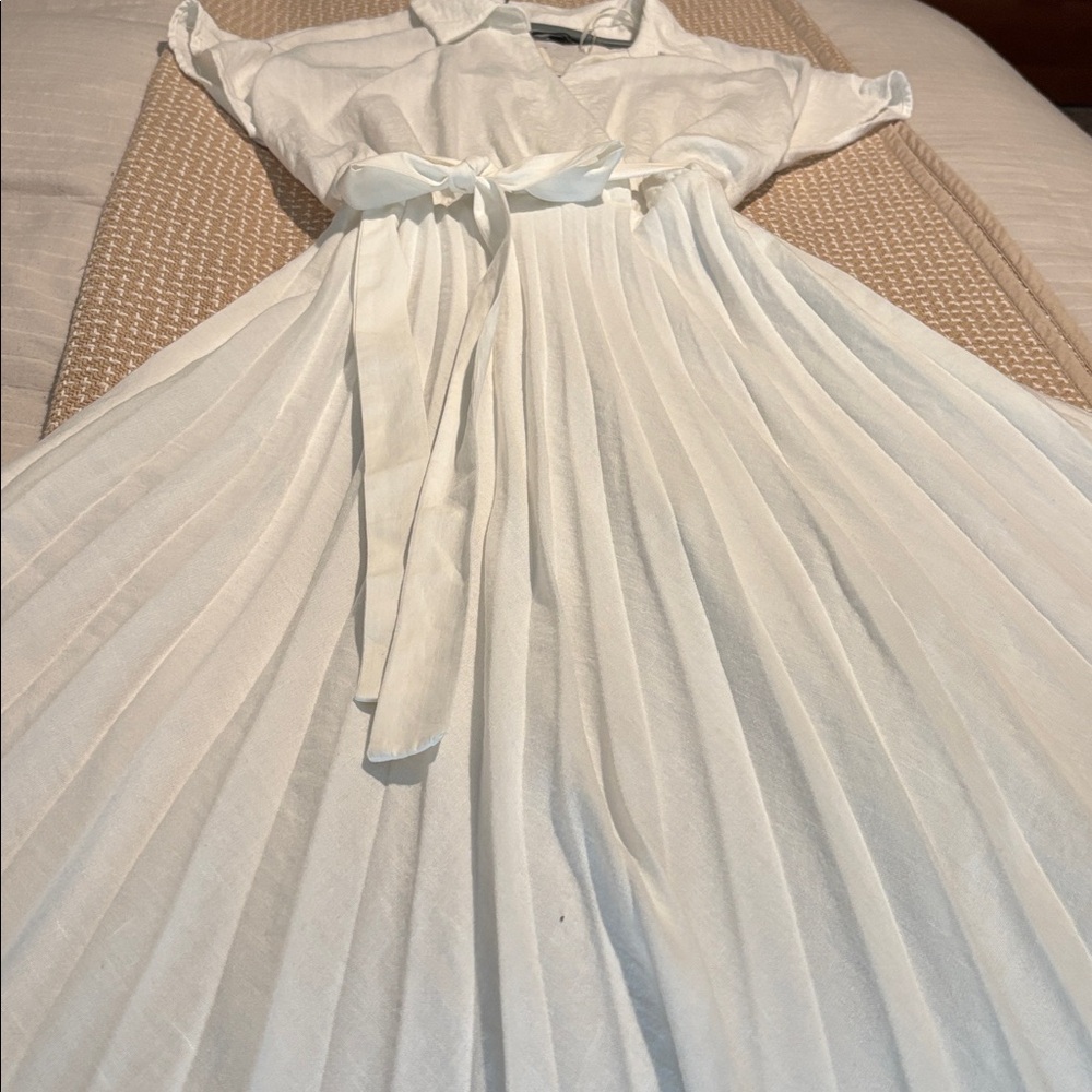 Zara Elegant White Maxi Dress - Picture 6 of 8